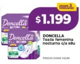 Supermayorista Vital Doncella toalla femenina nocturna oferta