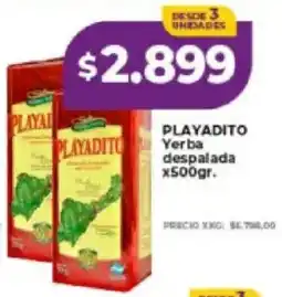 Supermayorista Vital Playadito yerba despalada oferta