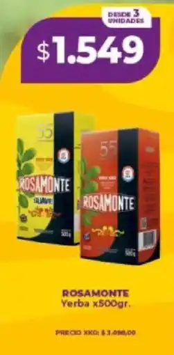 Supermayorista Vital Rosamonte yerba oferta