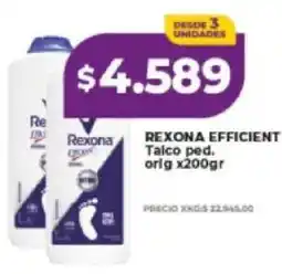 Supermayorista Vital Rexona efficient talco ped. oferta