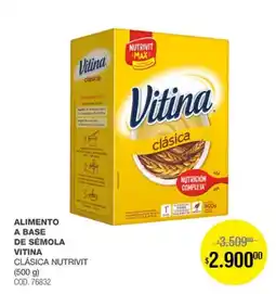 Atomo Conviene Vitina comida a base de sémola clásica nutrivit oferta