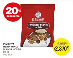 Atomo Conviene Reina mora pimienta blanca molida oferta