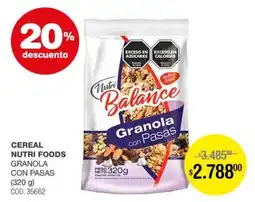 Atomo Conviene Nutri Balance Granola con Pasas oferta