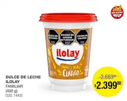 Atomo Conviene Ilolay dulce de leche clásico oferta