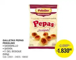 Atomo Conviene Pekelino galletitas dulces con mermelada de membrillo oferta