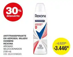 Atomo Conviene Rexona antitranspirante en aerosol mujer/hombre aromas seleccionados oferta