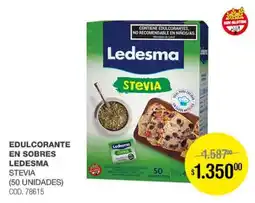 Atomo Conviene Ledesma edulcorante en sobres stevia oferta