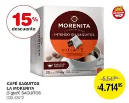 Atomo Conviene La morenita café saquitos oferta