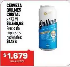 Makro Quilmes - cerveza cristal x 473 ml oferta