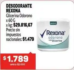 Makro Rexona - desodorante oferta