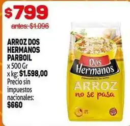 Makro Dos hermanos - arroz parboil oferta