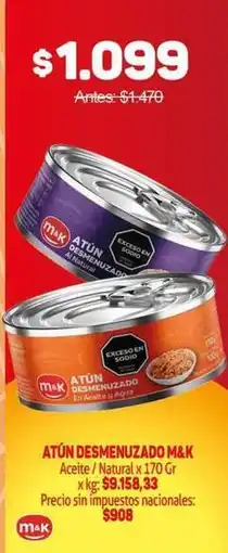 Makro M&k - atún desmenuzado oferta