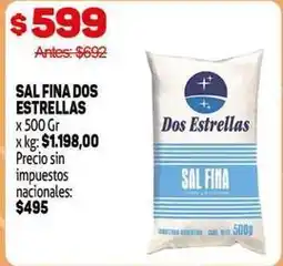 Makro Dos estrellas - sal fina oferta