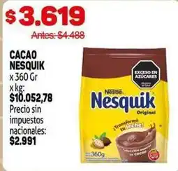 Makro Nesquik - cacao nesquik oferta
