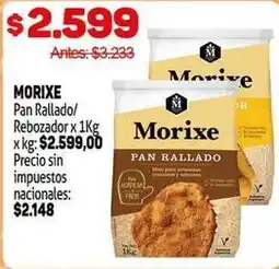 Makro Morixe - pan rallado/rebozador oferta