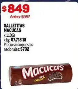 Makro Macucas - galletitas macucas oferta