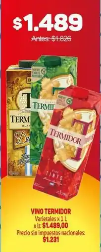 Makro Termidor - vino tinto varietales oferta