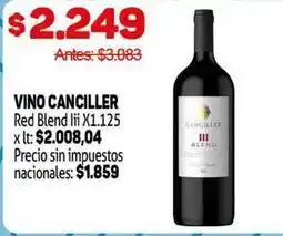 Makro Canciller - vino canceller red blend oferta