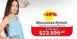 Ferniplast Musculosa kymuk deportiva con recorte microtul oferta