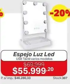 Ferniplast Espejo luz led oferta