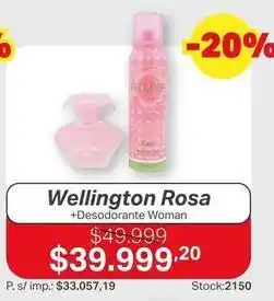 Ferniplast Wellington rosa + desodorante woman oferta