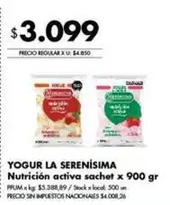 Disco La serenísima - nutrición activa sachet oferta