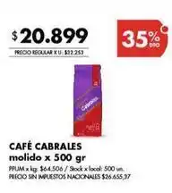 Disco Cabrales - café cabrales molido oferta