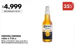 Disco Corona - cerveza rubia x 710 cc oferta