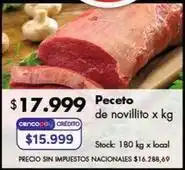 Disco Peceto de novillito oferta