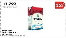 Disco Toro - vino toro clásico tinto oferta