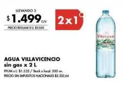 Disco Villavicencio - agua villavicencio sin gas oferta