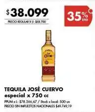 Disco Tequila especial x 750 cc oferta