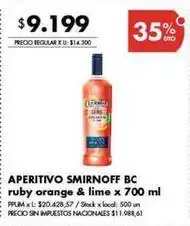 Disco Aperitivo ruby orange & lime oferta