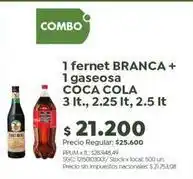 Jumbo Coca cola - fernet branca + gaseosa coca cola oferta