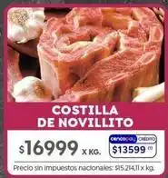 Jumbo Costilla de novillito oferta