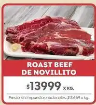 Jumbo Roast beef de novillito oferta
