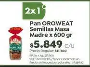 Jumbo Pan semillas masa madre x 600 gr oferta