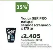 Jumbo Ser - yogur natural semidescremado oferta