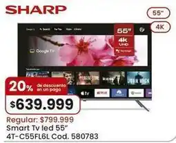 Coto Google - smart tv led 55 4t-c55fl6l cod. 580783 oferta