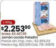 Coto Paladini - jamón cocido oferta