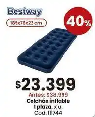 Coto Bestway - colchón inflable 1 plaza oferta