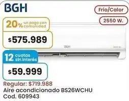Coto Bgh - aire acondicionado bs26wchu cod. 609943 oferta