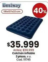 Coto Bestway - colchón inflable 2 plaza, x u. cod. 111745 oferta