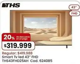 Coto Smart tv led 43 fhd ths43fhd25ah oferta