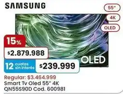 Coto Samsung - smart tv oled 55 4k qn55s90d oferta