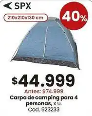 Coto Carpa de camping para 4 personas, x u. cod. 523233 oferta