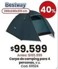 Coto Bestway - carpa de camping para 4 personas oferta