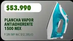 Supermercados Vea Nex - plancha vapor antiadherente 1500 nex oferta