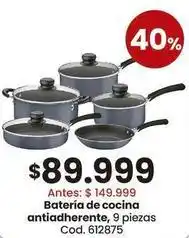 Coto Batería de cocina antiadherente, 9 piezas cod. 612875 oferta