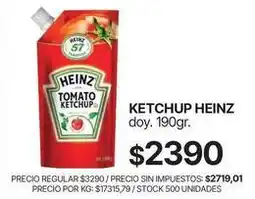 Supermercados Vea Heinz - ketchup oferta